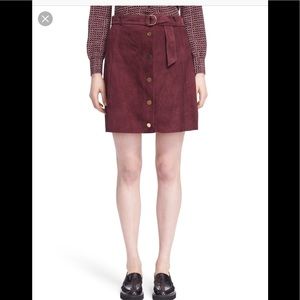 Kate Spade Suede Skirt w/ Belt